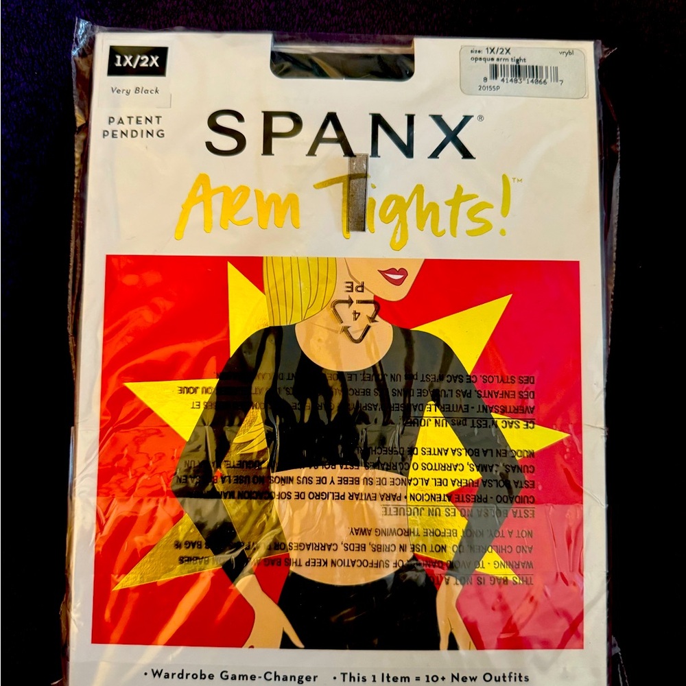 Spanx Opaque Black Arm Tights